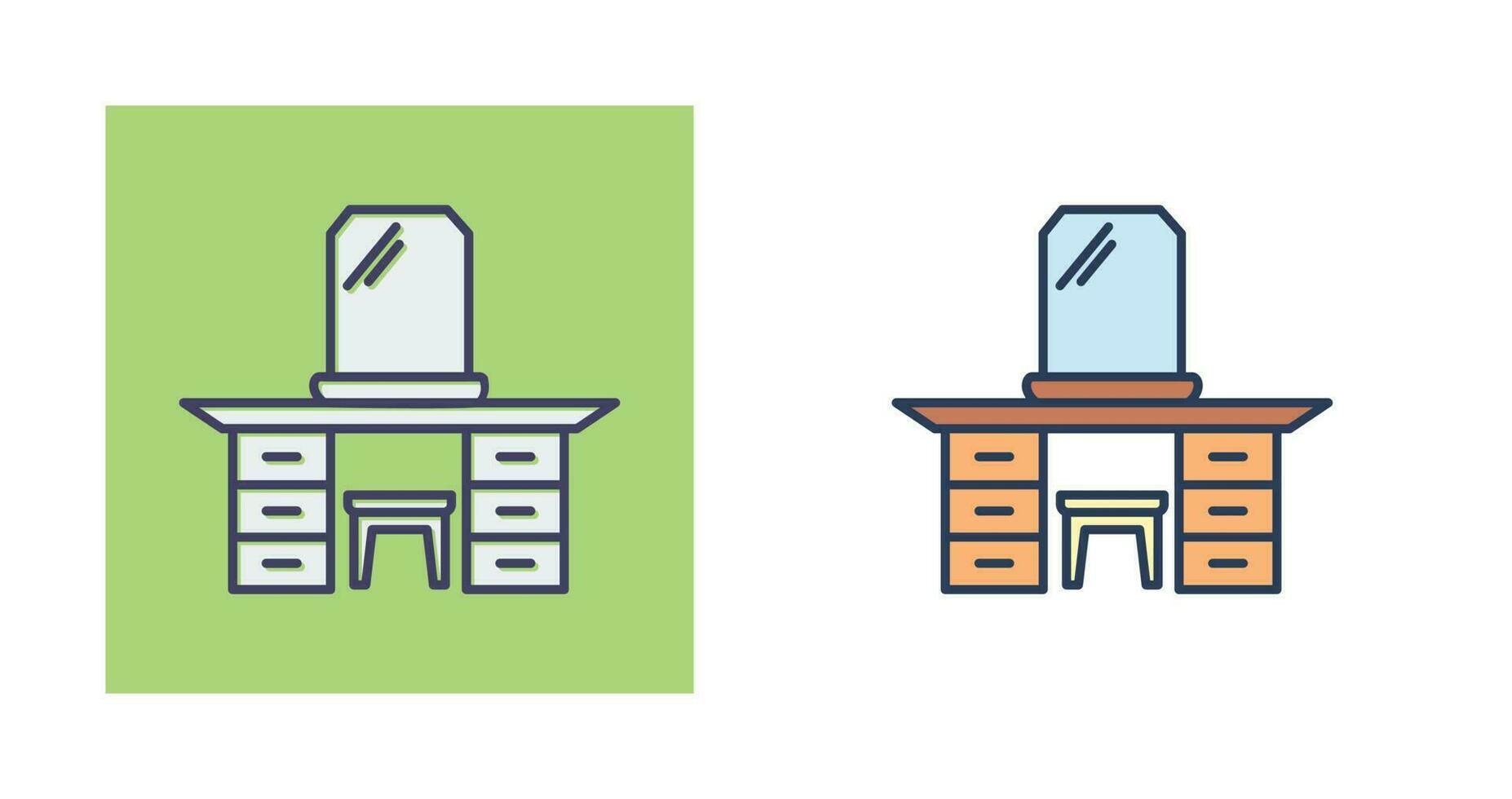 Dressing Table Vector Icon