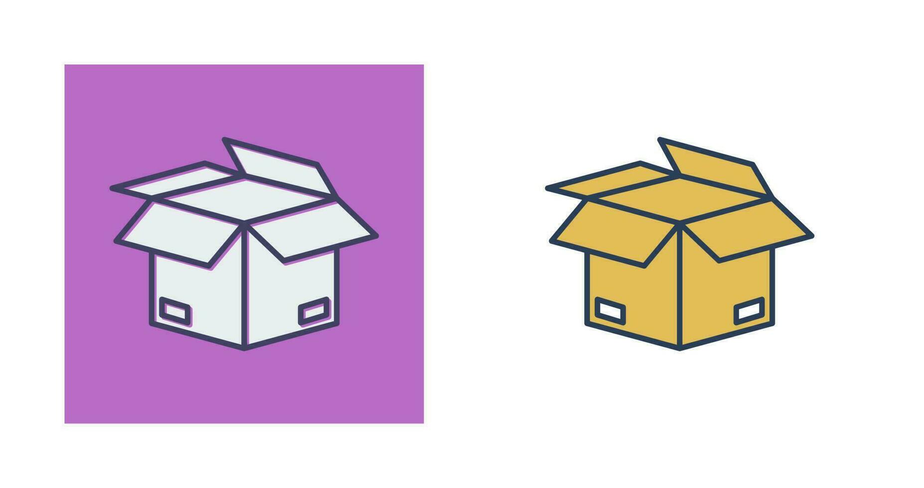 Open Box Vector Icon