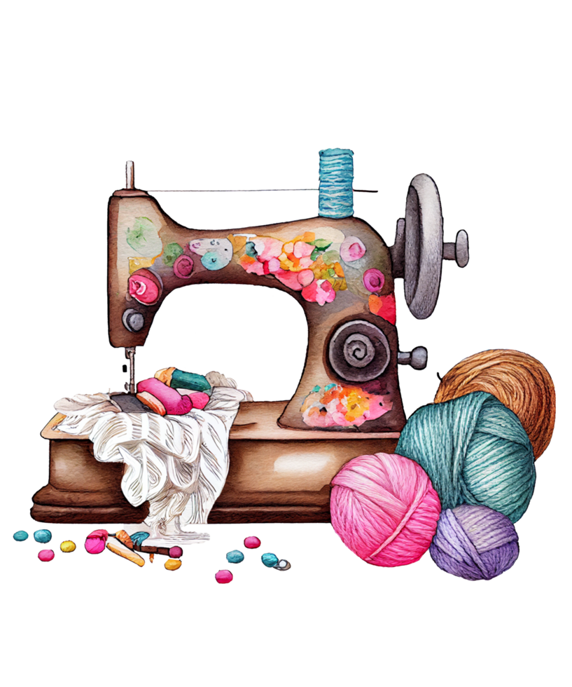 Knitting Watercolor Sublimation png