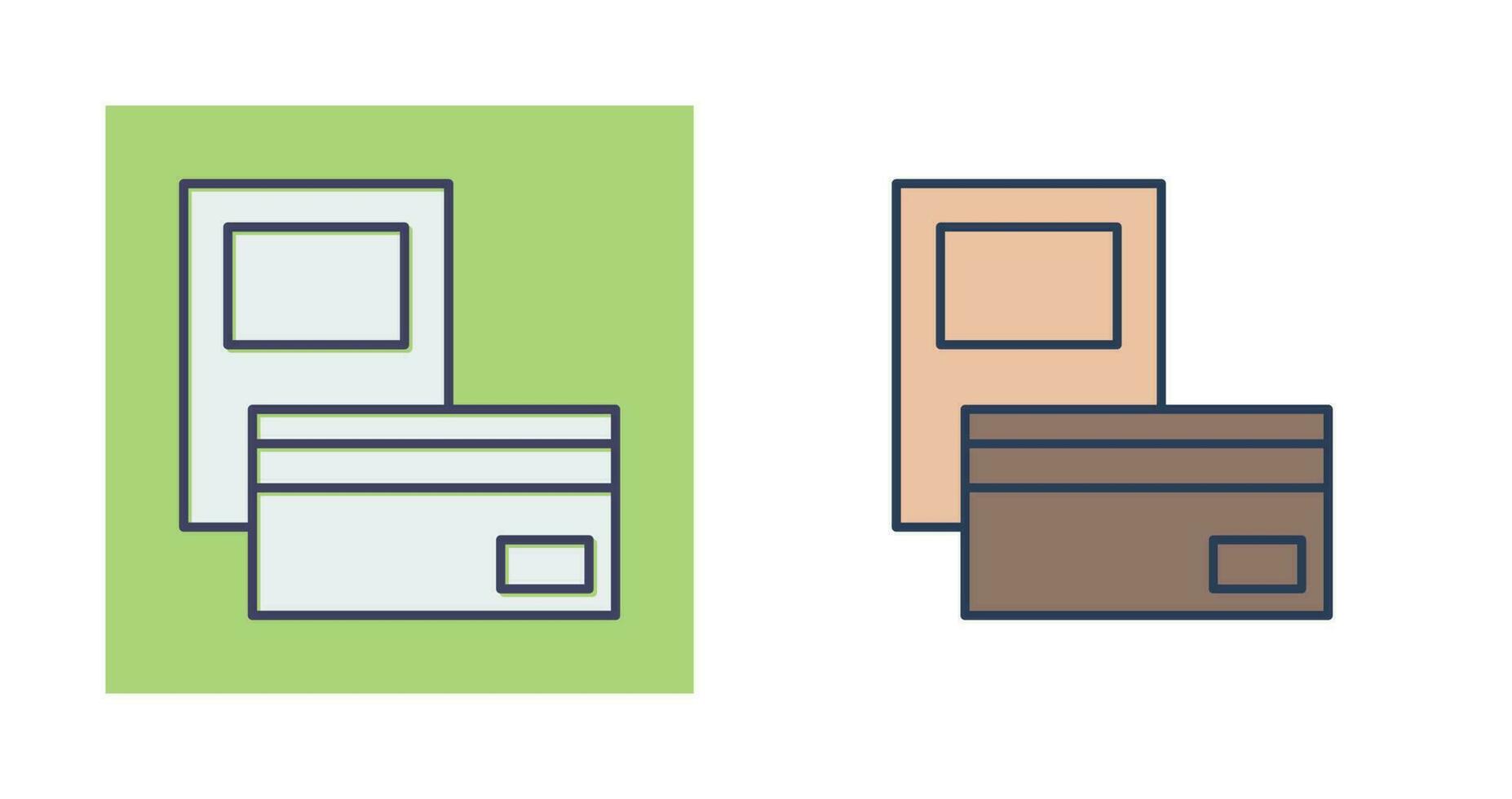 Pay via Card Vector Icon