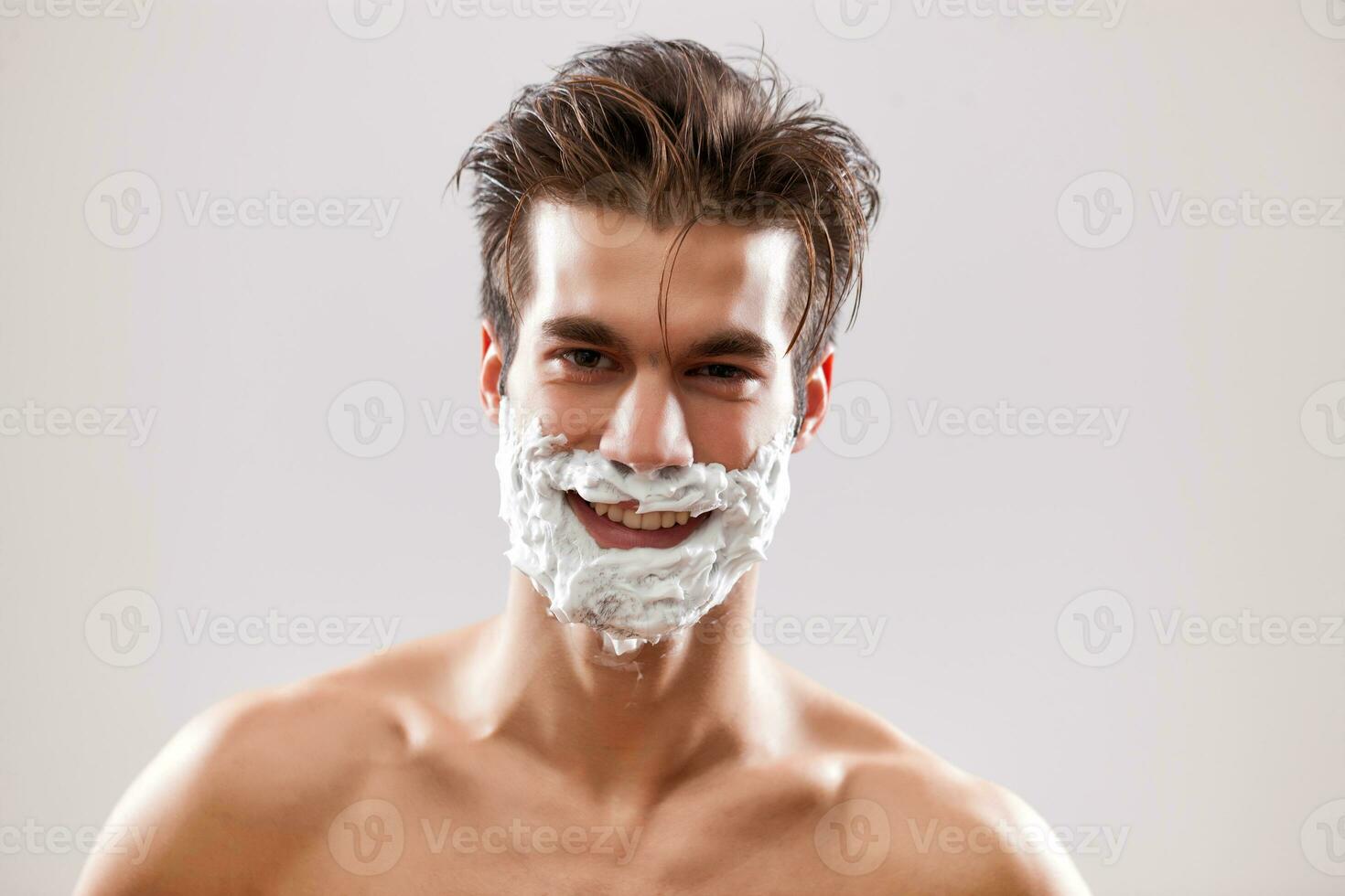A man shaving photo