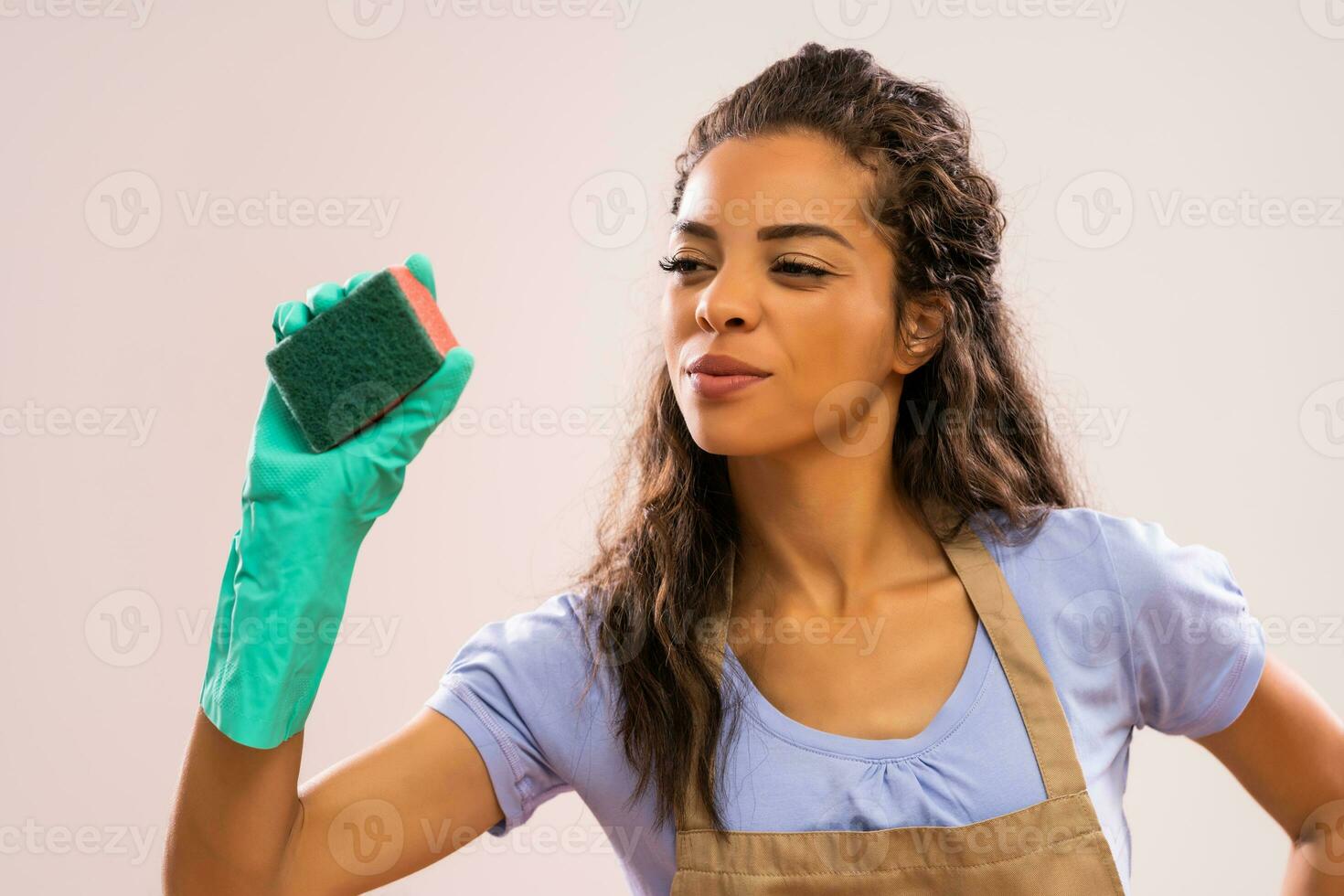 Portrait of a professional maid photo