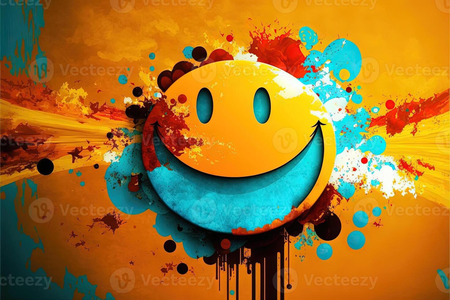 international happyness day abstract illustration photo