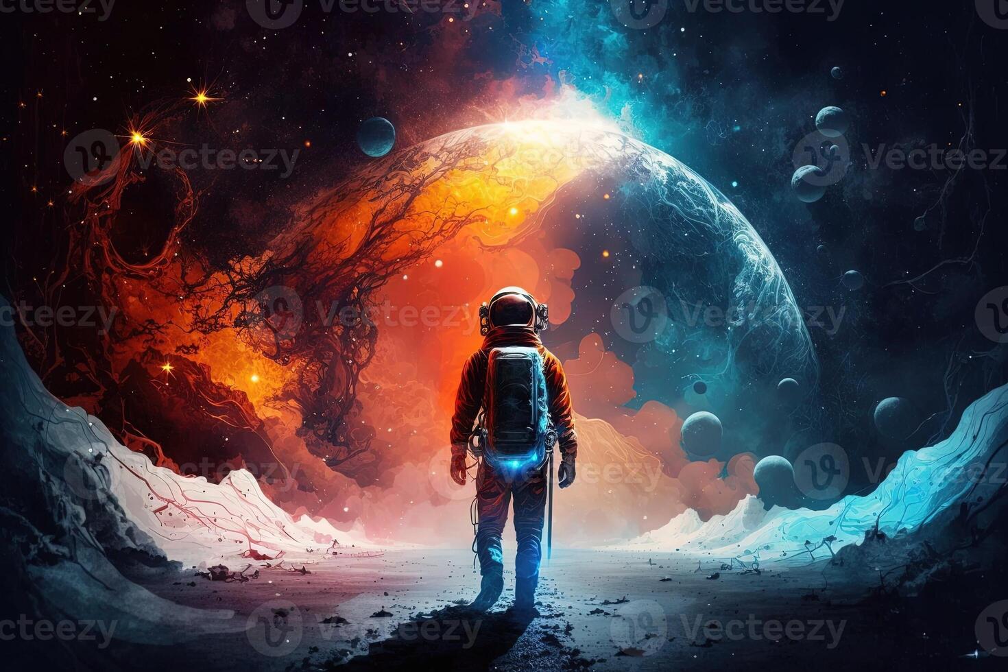 international day of human space travel abstract illustration photo