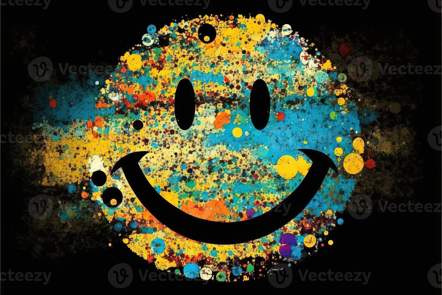 international happyness day abstract illustration photo