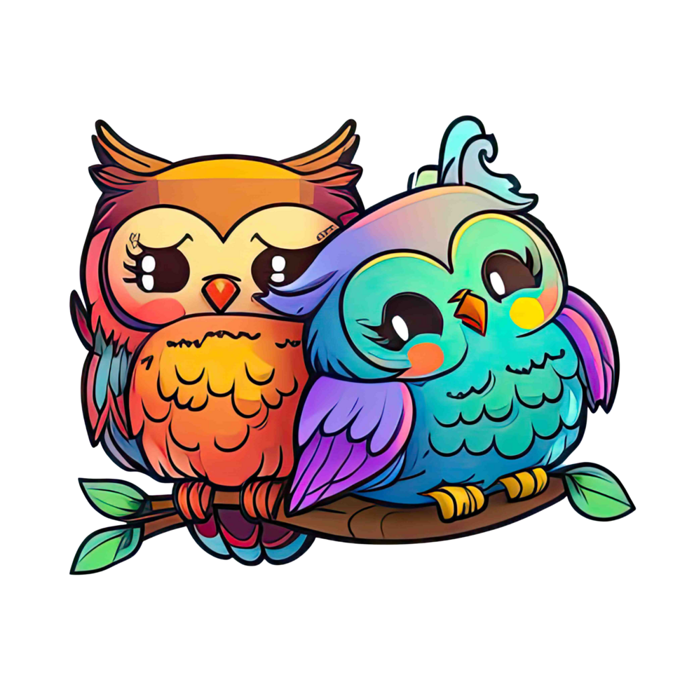 Cute Stickers Owls png