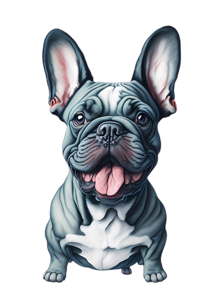 Aquarell Hund Zeichen Design Sammlung mit eben Farbe im anders posiert ai generativ png