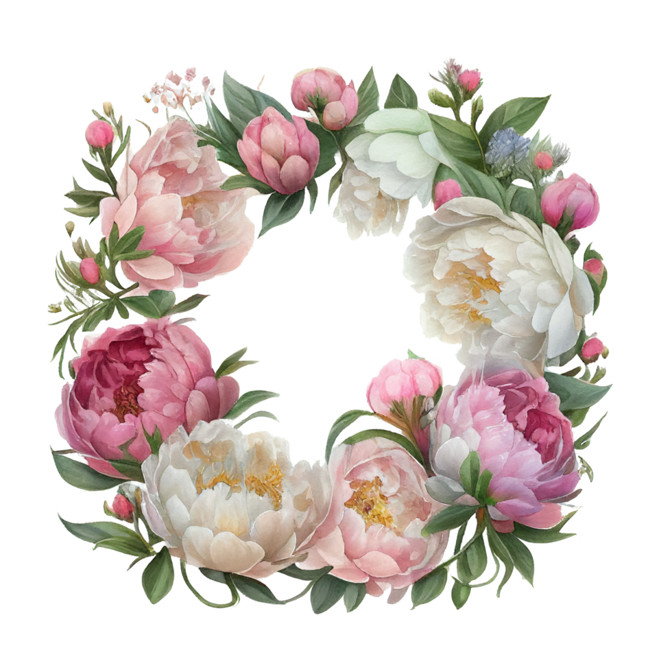 rosa vit pioner ClipArt varm rosa rosor, barbie rosa ranunkel, vit pion, mörk orkide, hortensia, elfenben magnolia, nejlika ai generativ png