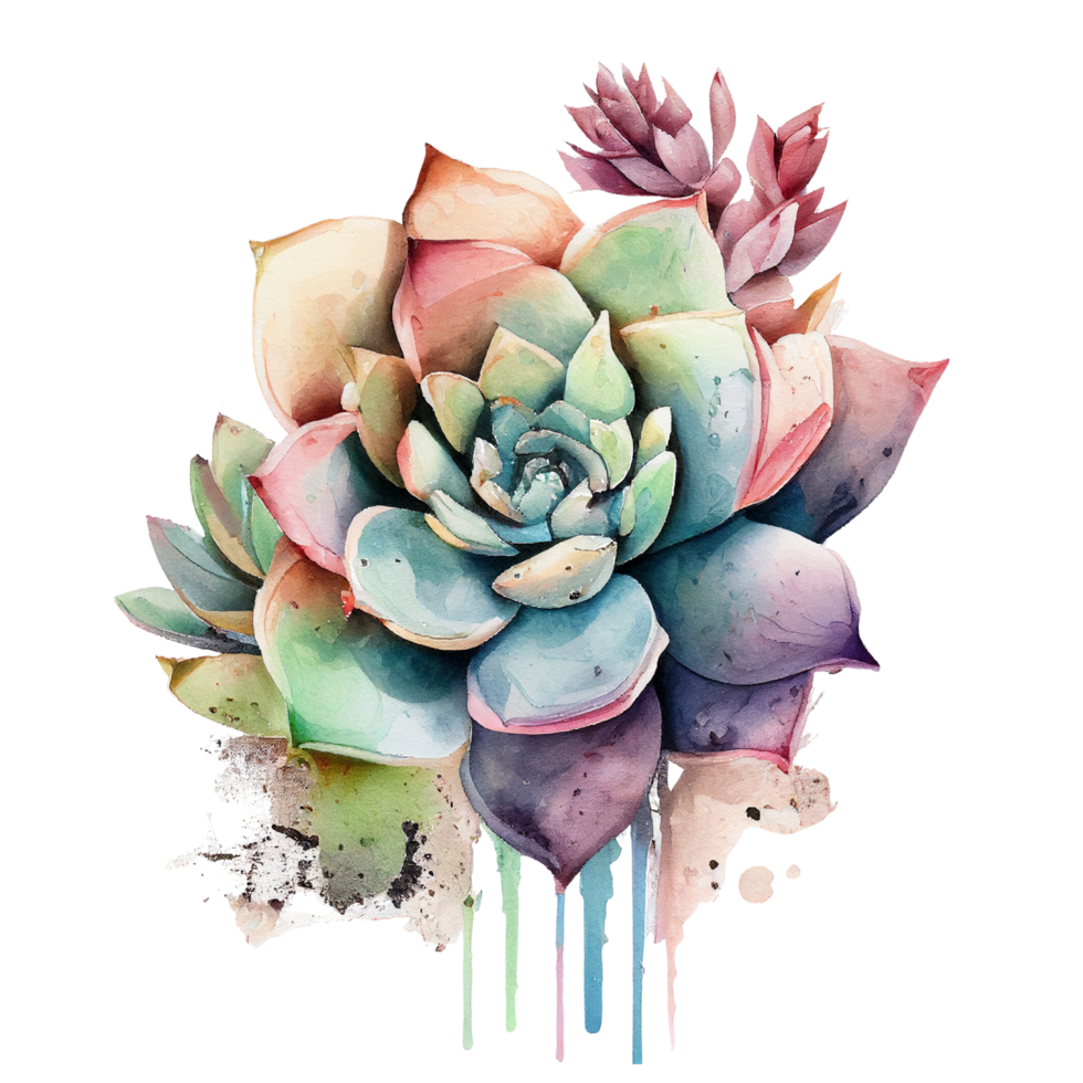 Succulent clipart Cactus Nature plant with thorns and blossom png