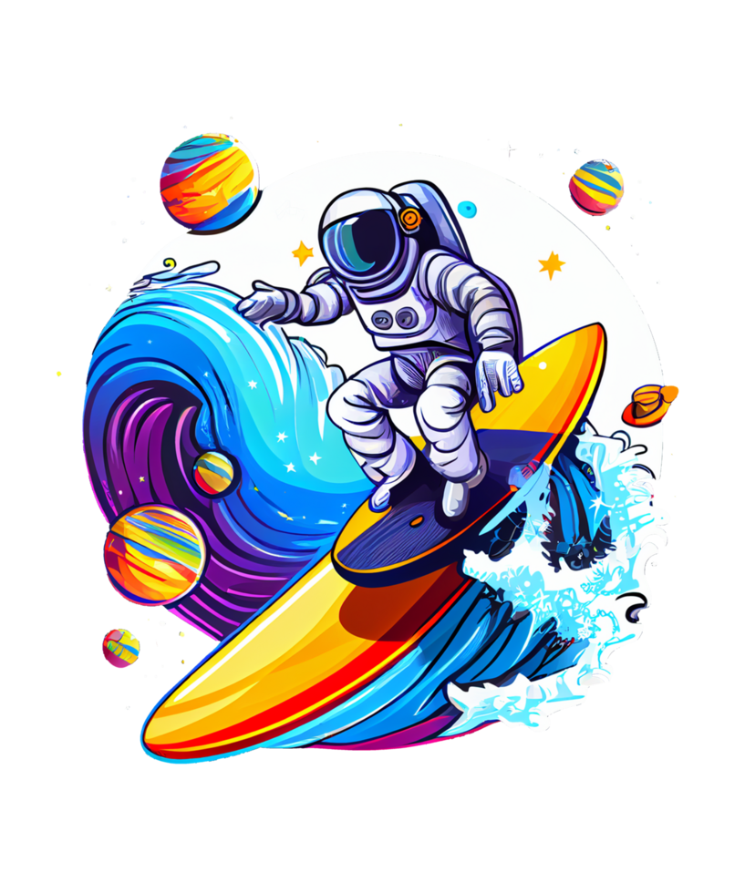 astronauta acquerello clipart ai generativo png