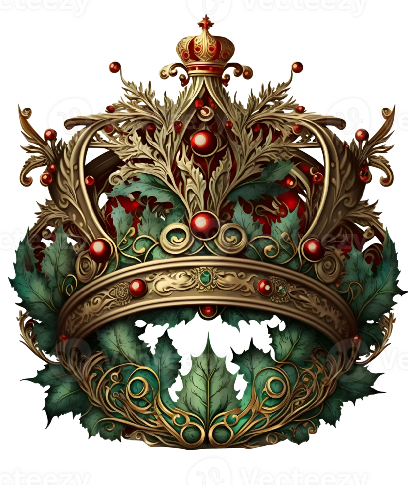 Royal Queens crown watercolor clipart, png