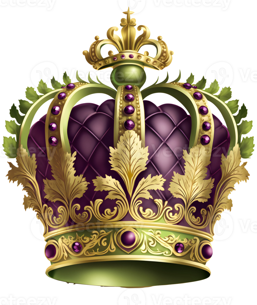 Royal reines couronne aquarelle clipart, ai génératif png