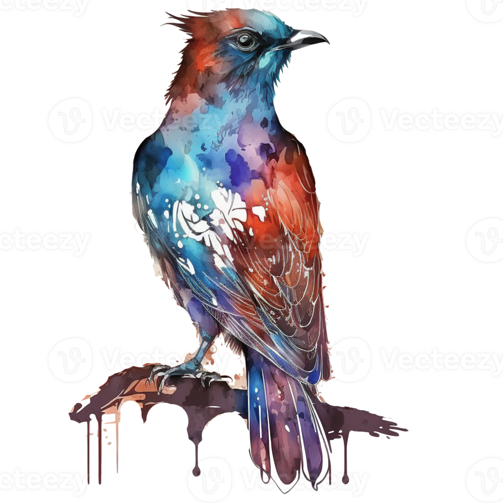 Thunderbird watercolor illustration isolated, png