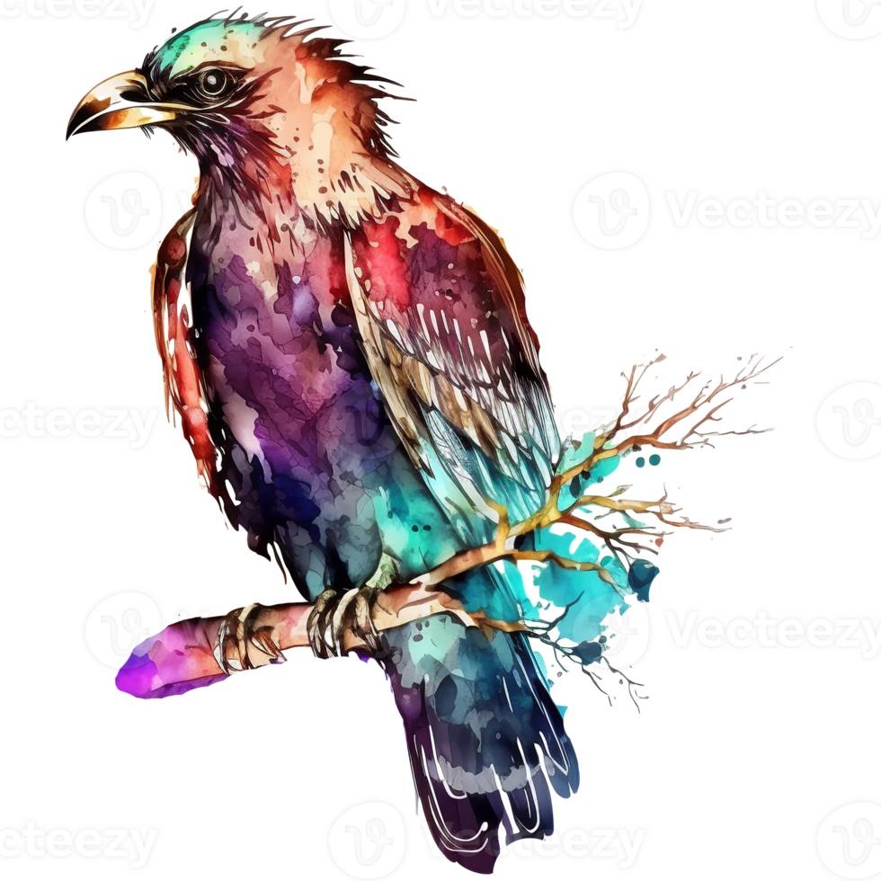 Thunderbird watercolor illustration isolated, png