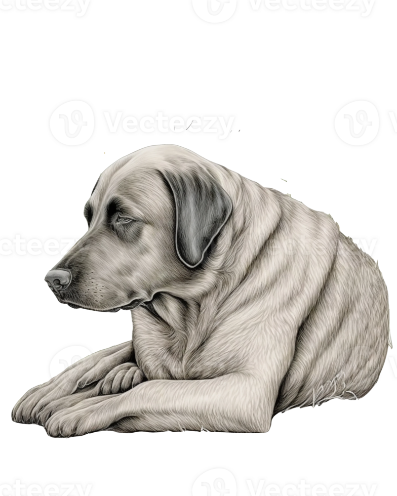 Labrador Retriever with sunflower watercolor illustration, png
