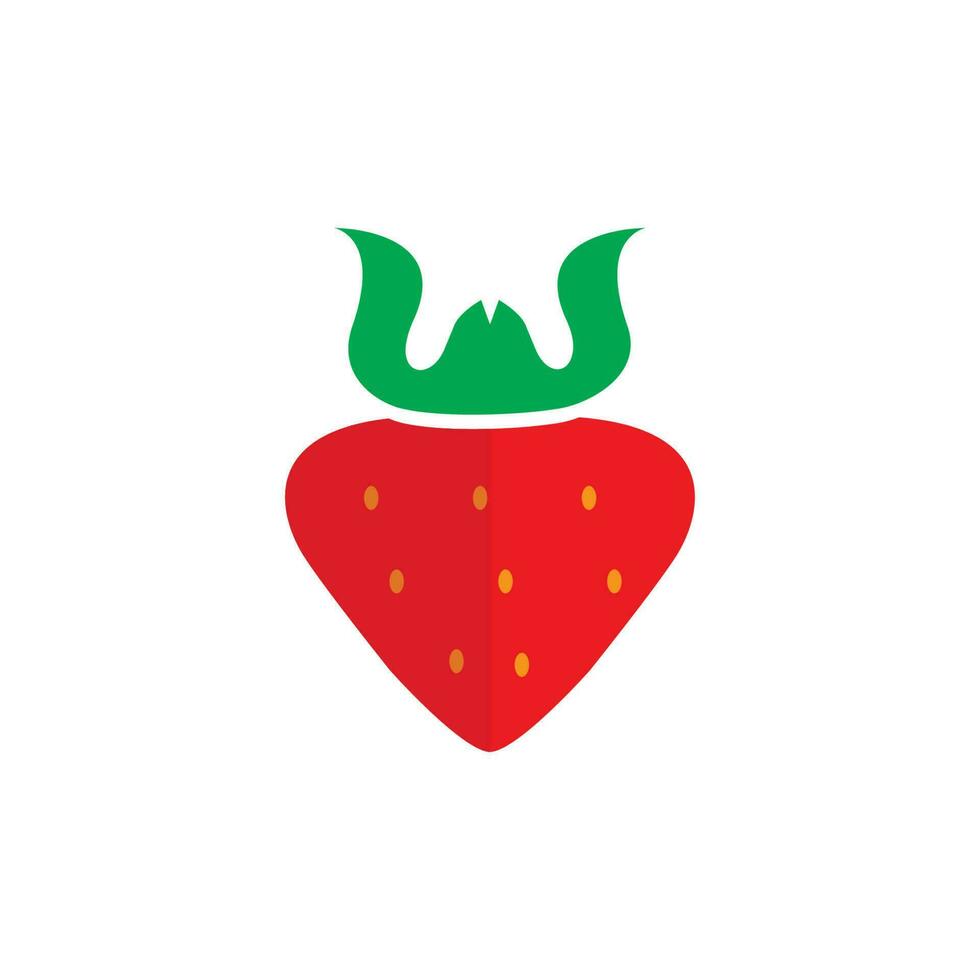 creative viking strawberry logo vector