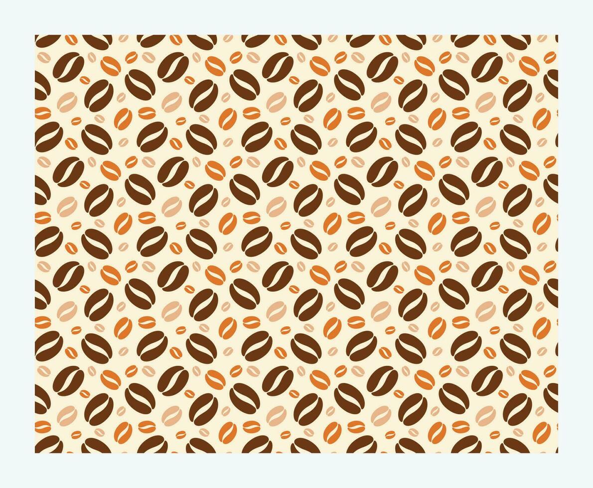 Seamless Coffee Beans Wallpaper Background Vector