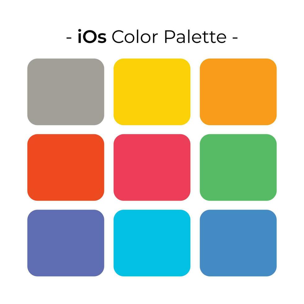 plantilla de diseño de conjunto de paleta de colores de vector multicolor