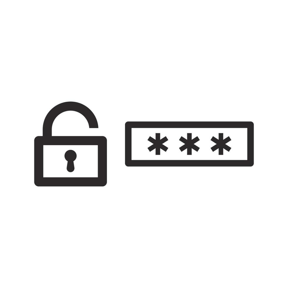 password icon vector design illustration