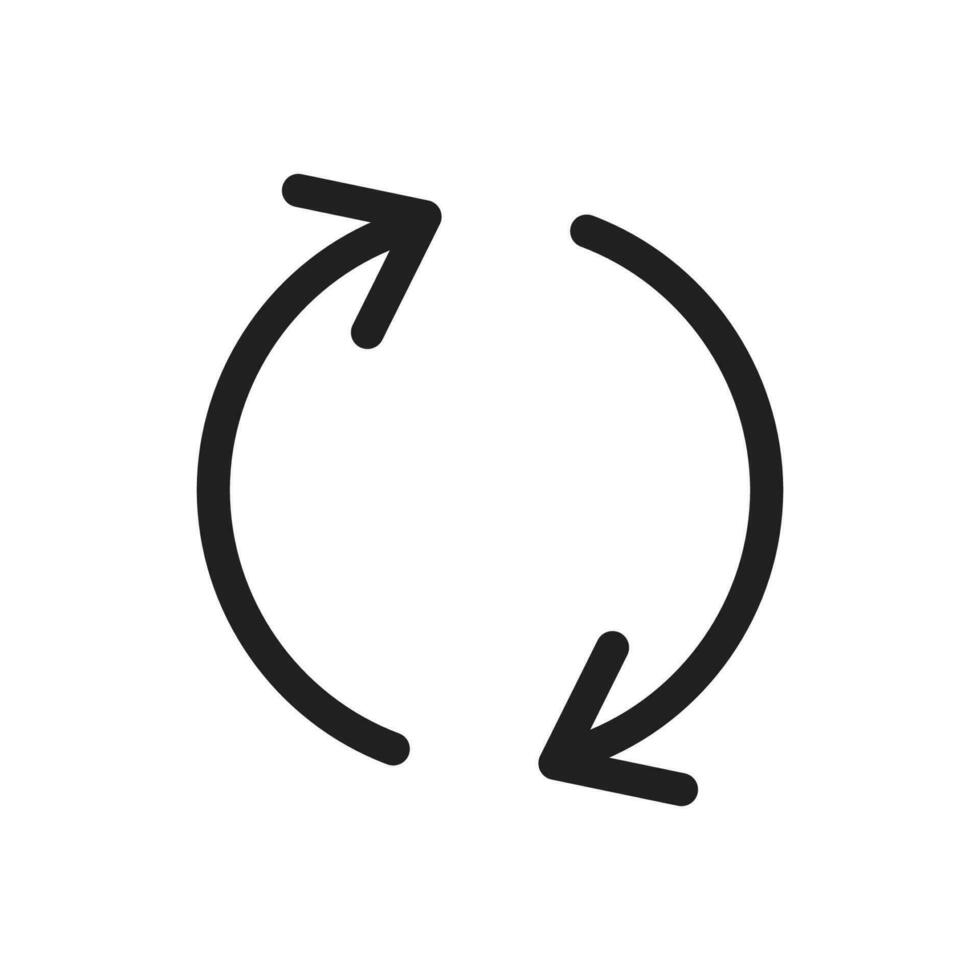 Synchronize, refresh icon vector design illustration