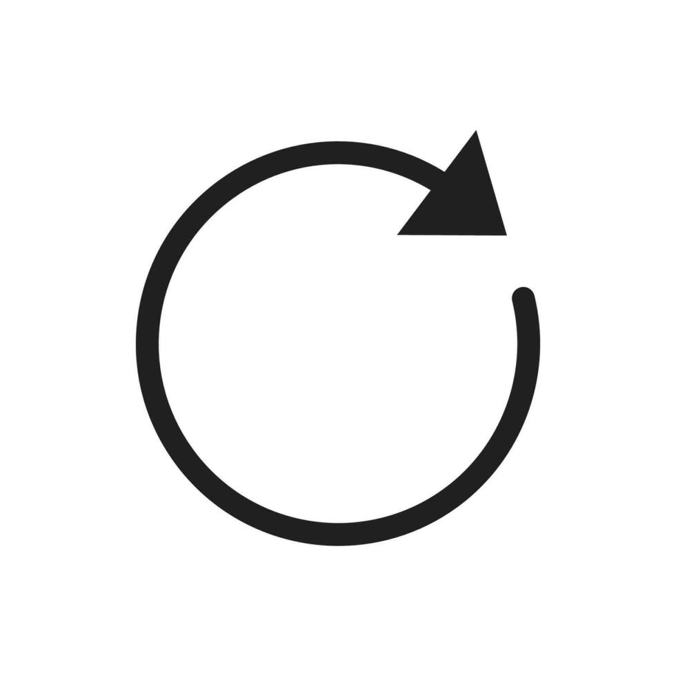 Reboot icon vector design illustration