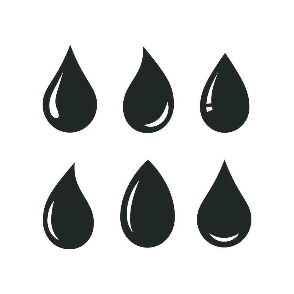 soltar agua icono vector diseño ilustración