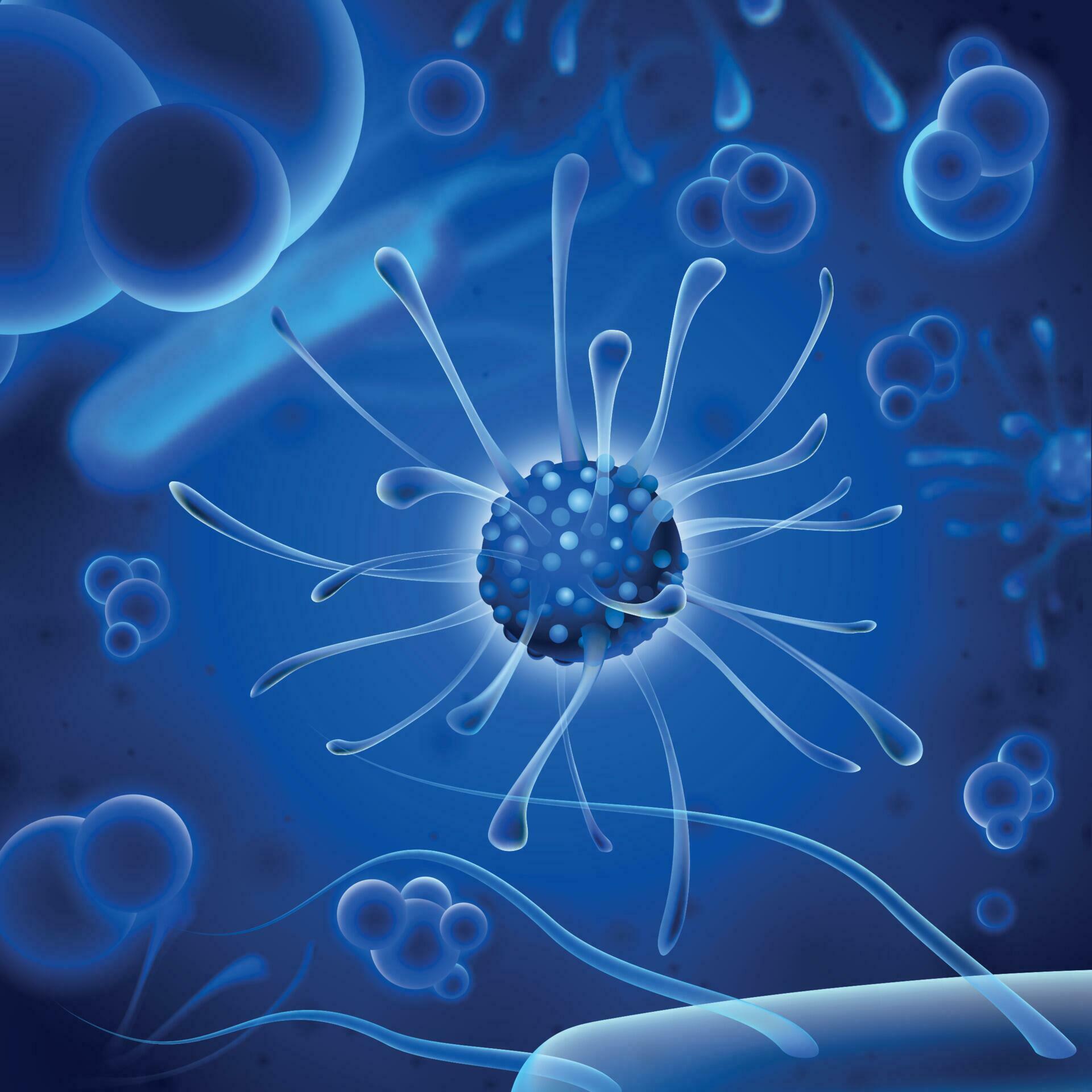добрые и злые бактерии. голубые круглые микробы. голубой микроб на белом фону. коронавирус микробы микробы. включи микробы синий.