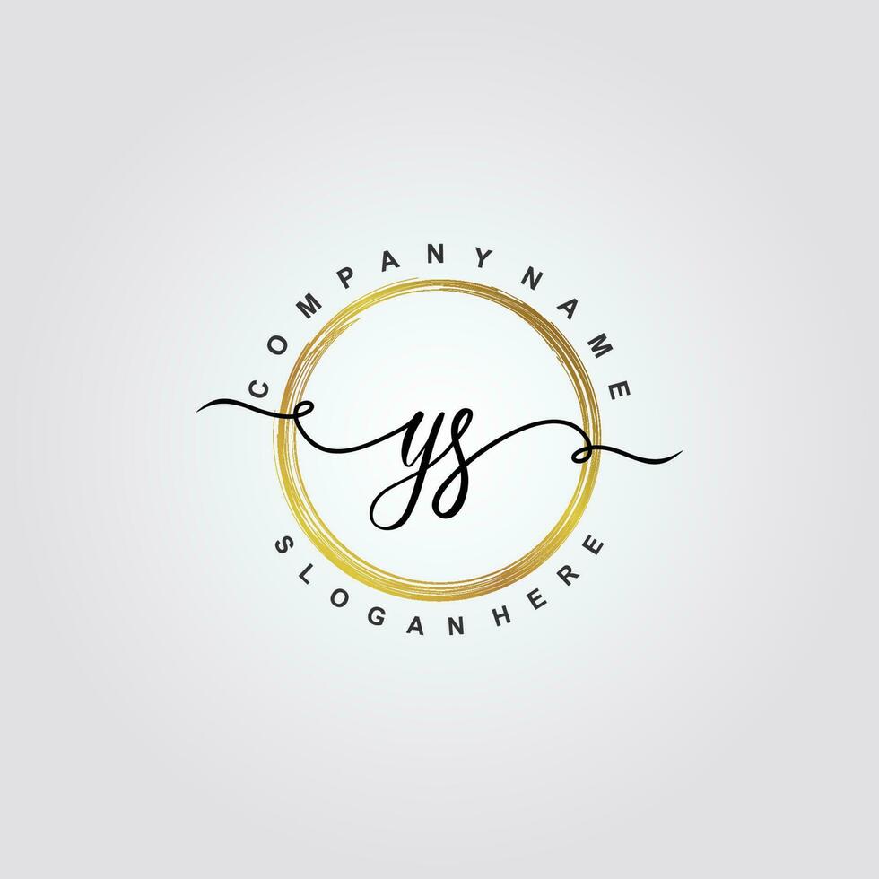 YS Initial beauty floral logo template vector