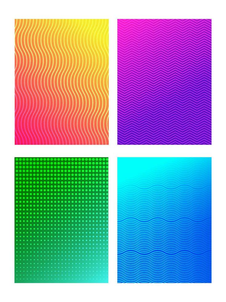 Set of different style seamless abstract pattern background. Can be used template or flyer, brochure design. vector