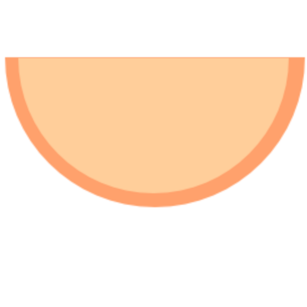 Colorful of semicircle no background png