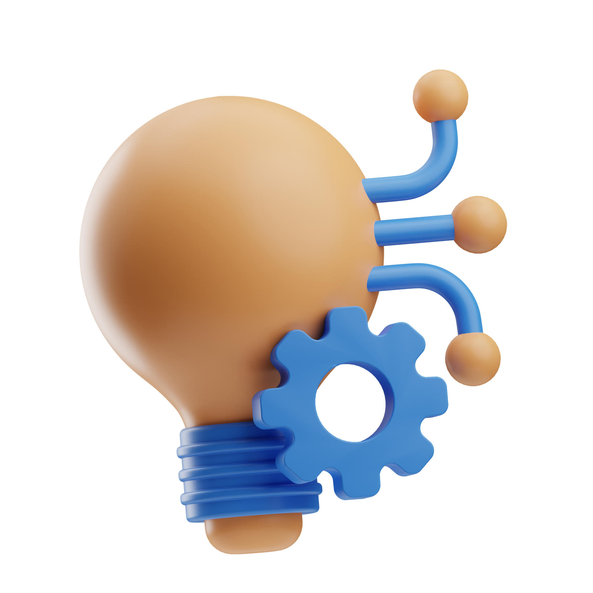Technology innovation idea 3d illustration 23956852 PNG