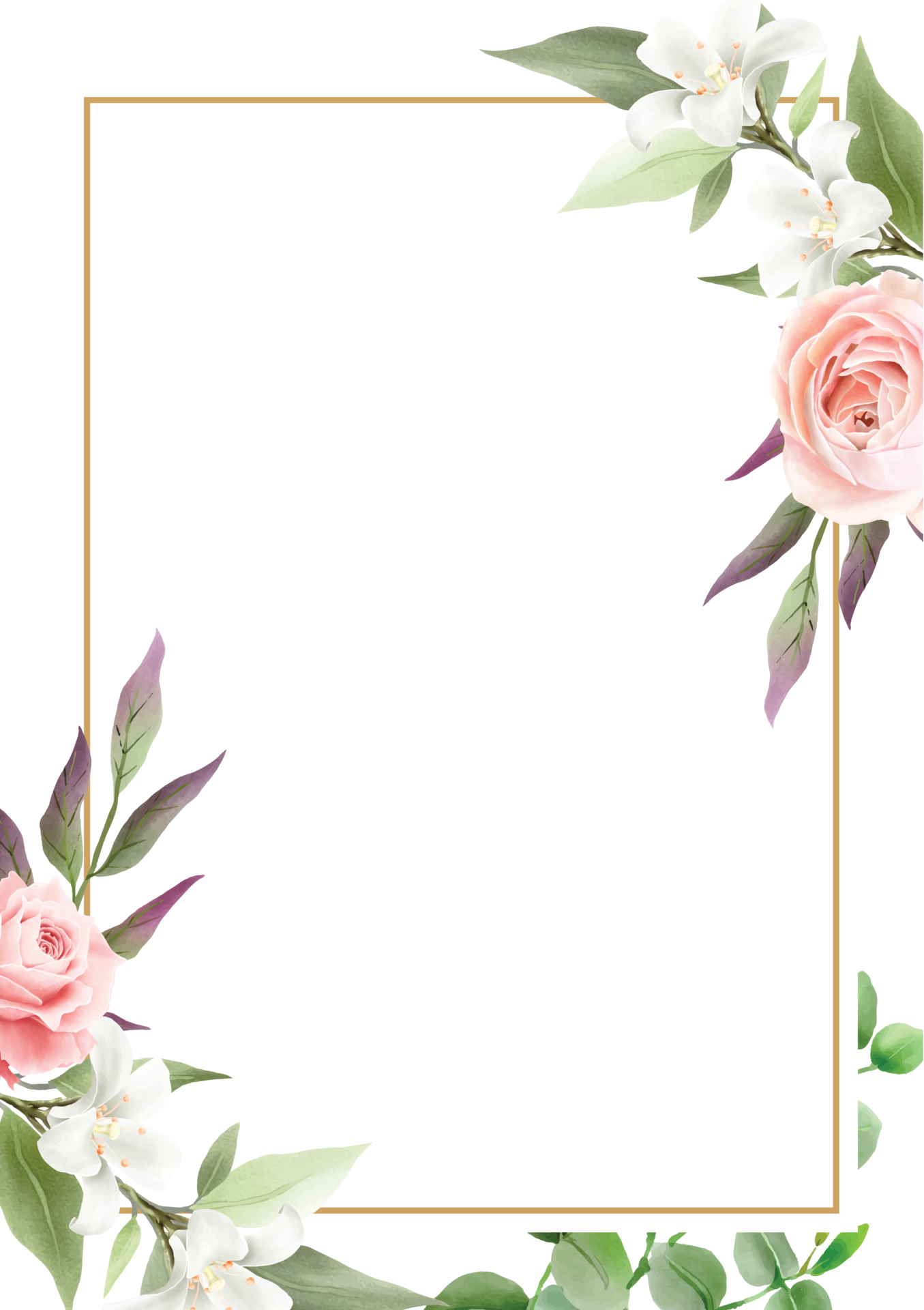 elegant floral wedding invitation card 23956953 PNG