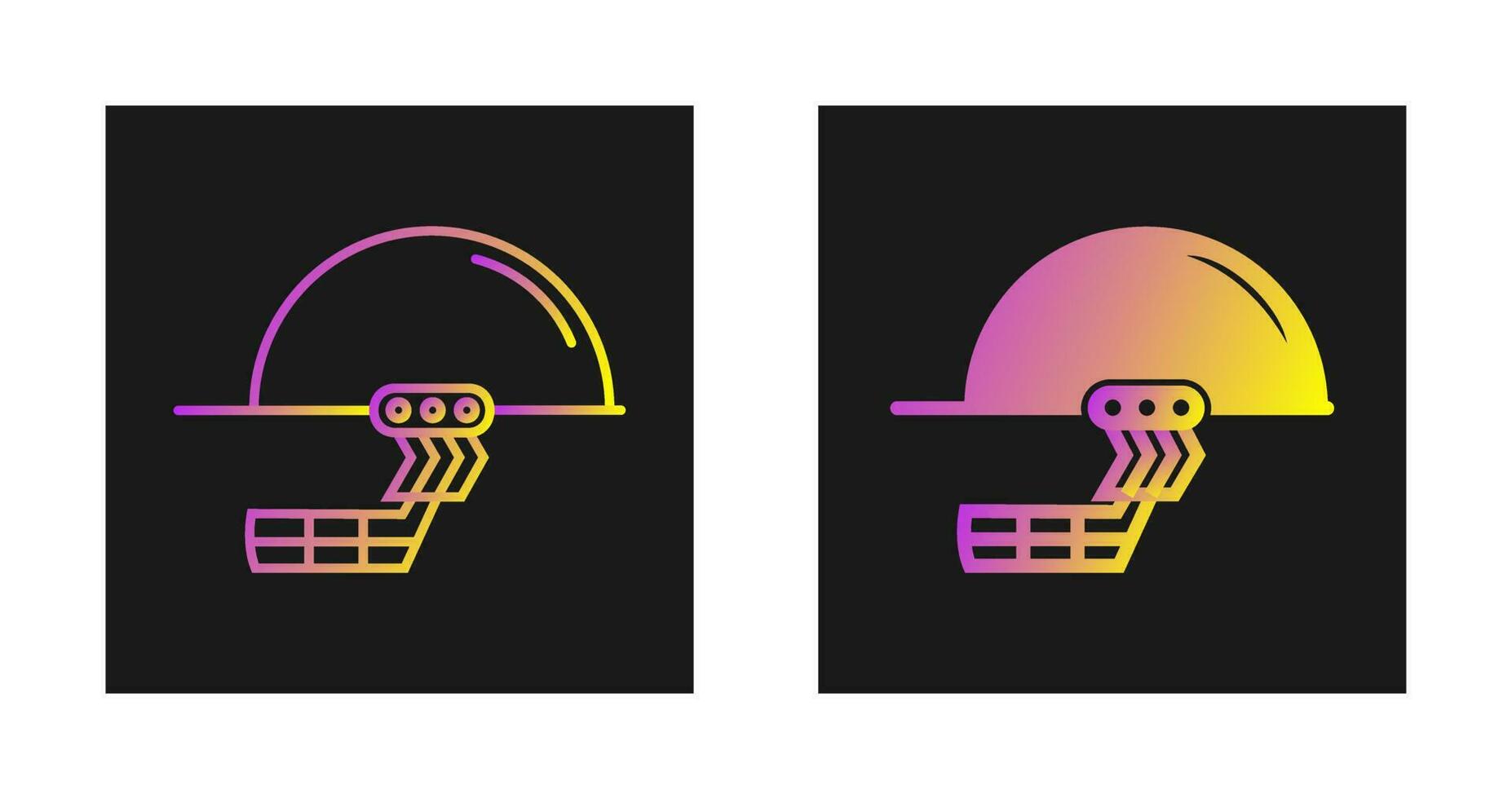 Cricket Helmet Vector Icon