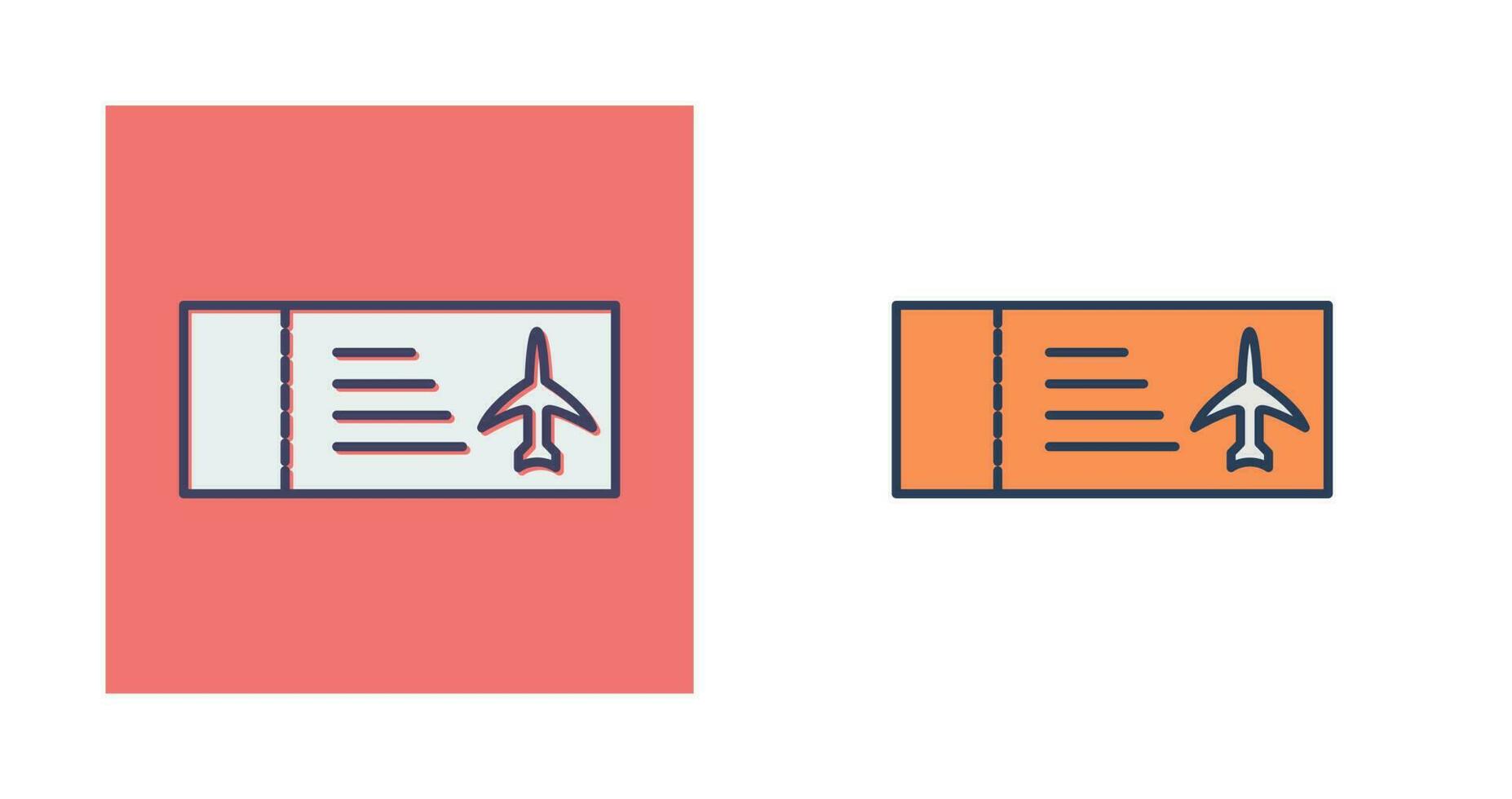 Plane Tickets Vector Icon