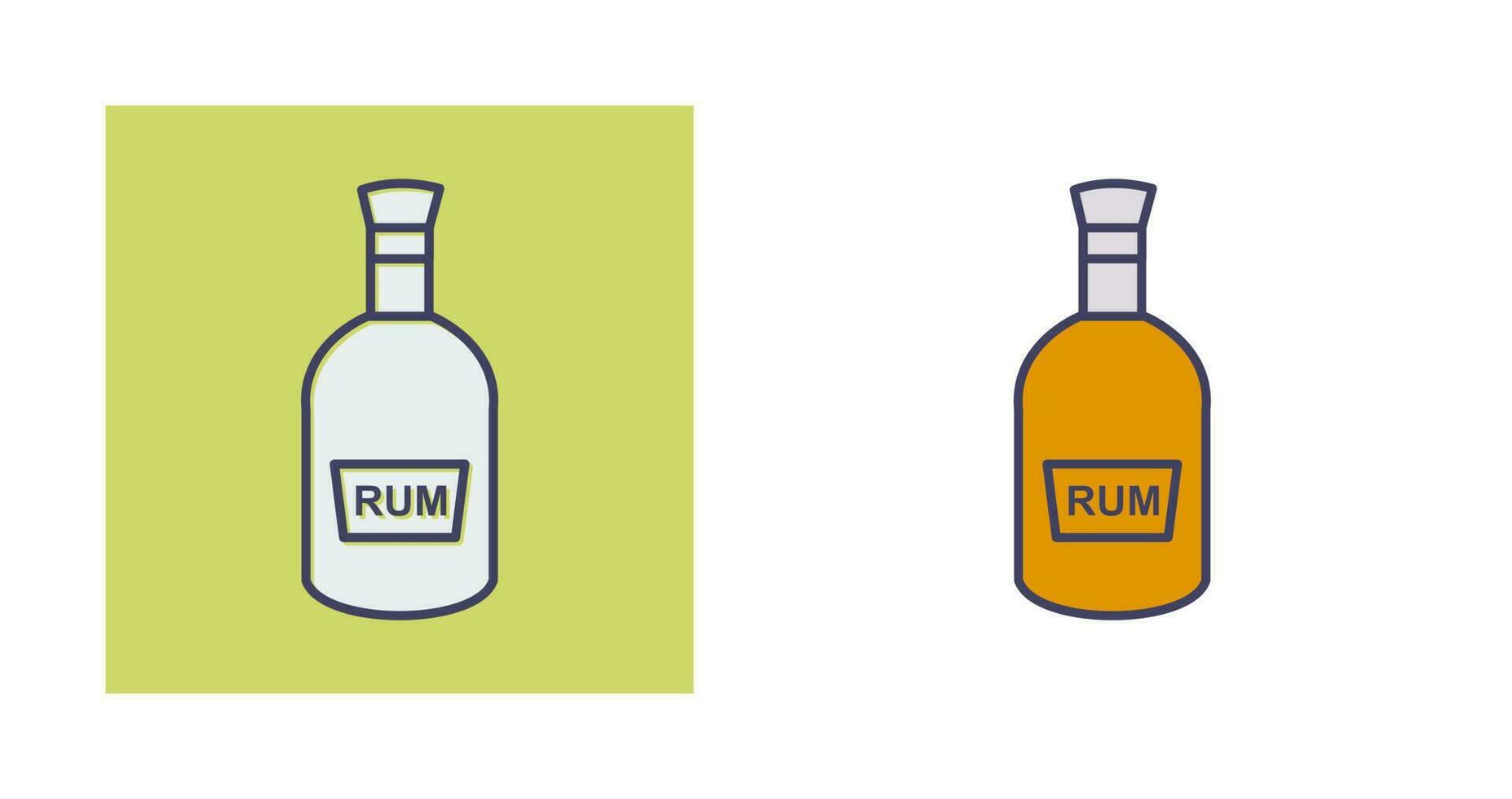 Bottle of Rum Vector Icon