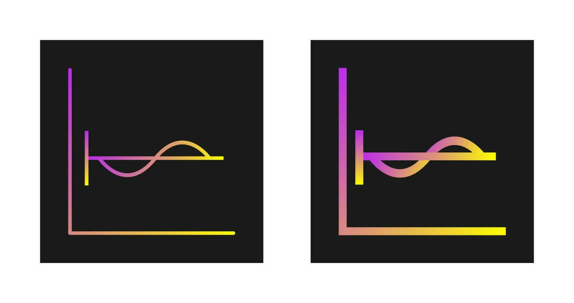 Cosine Graph Vector Icon