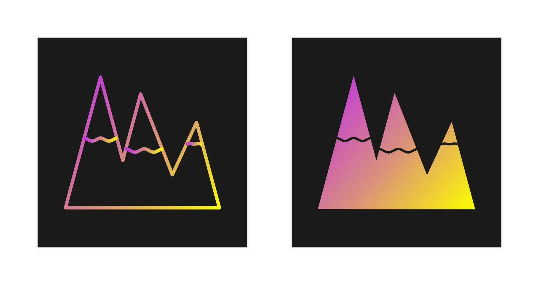 Ice Top Mountain Vector Icon