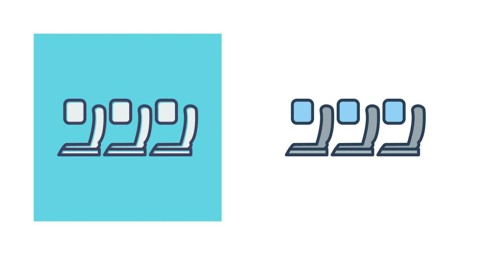 Seats in Plane Vector Icon