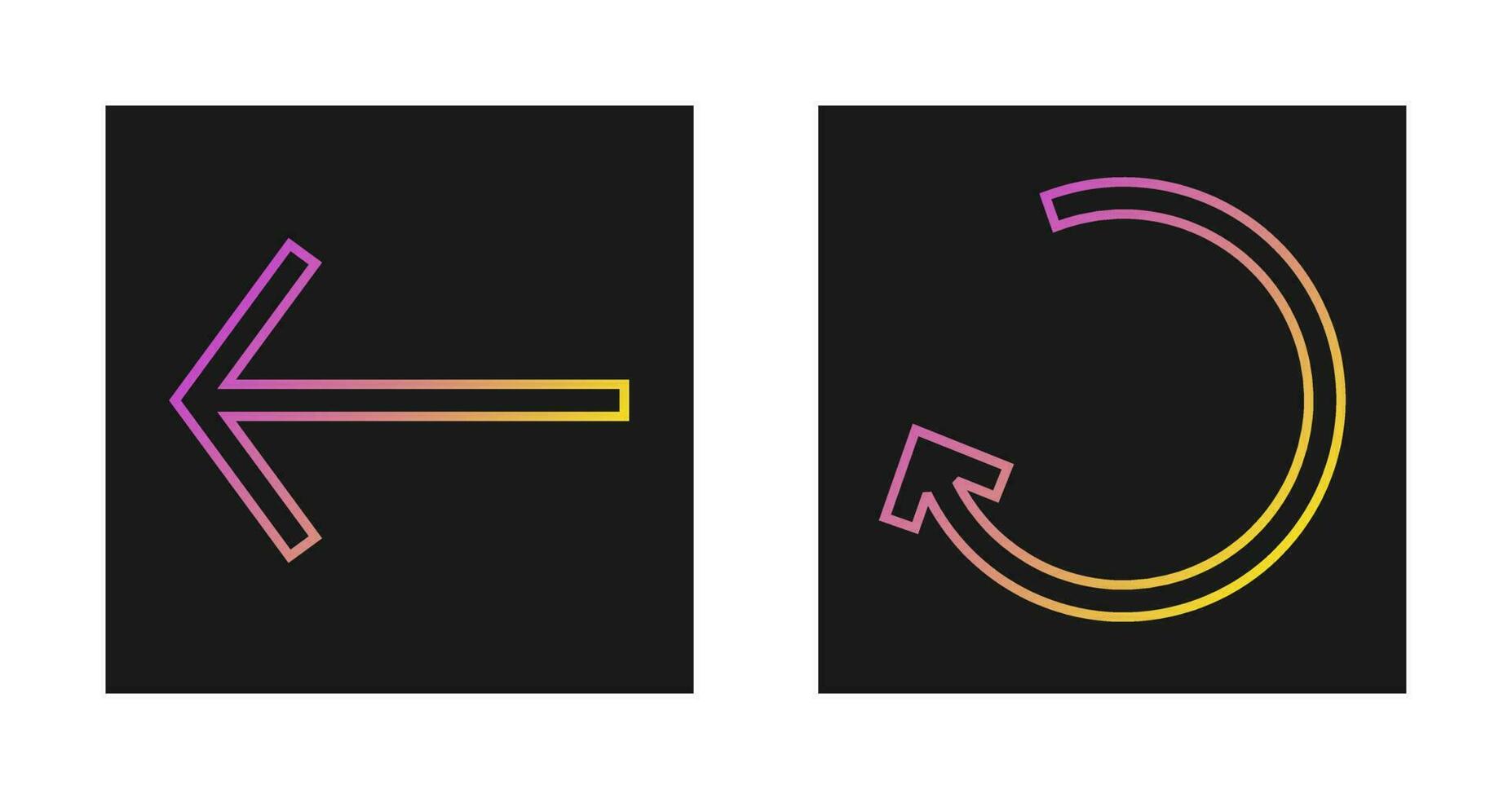 Left Back Arrow Vector Icon