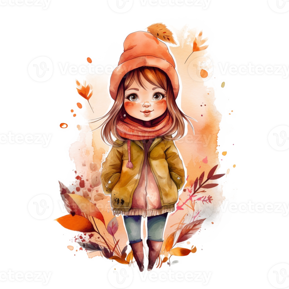 Motivation Girl Watercolor Art, png