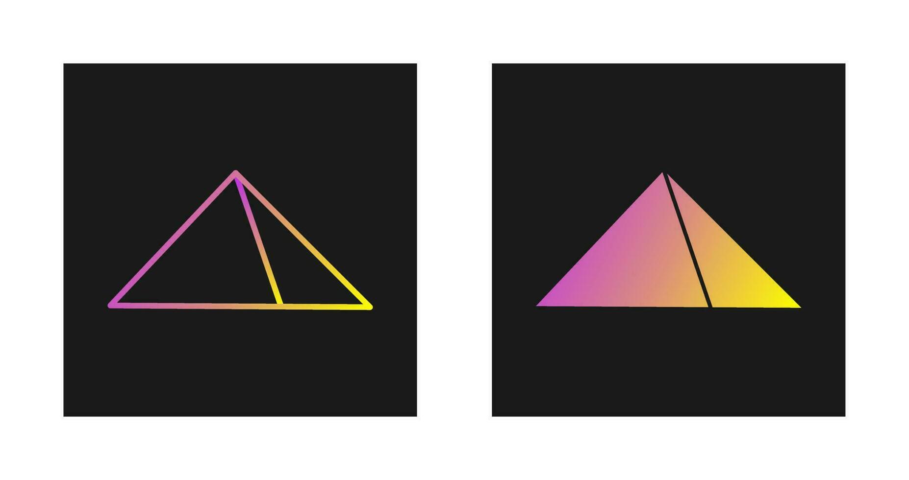 Pyramid Vector Icon