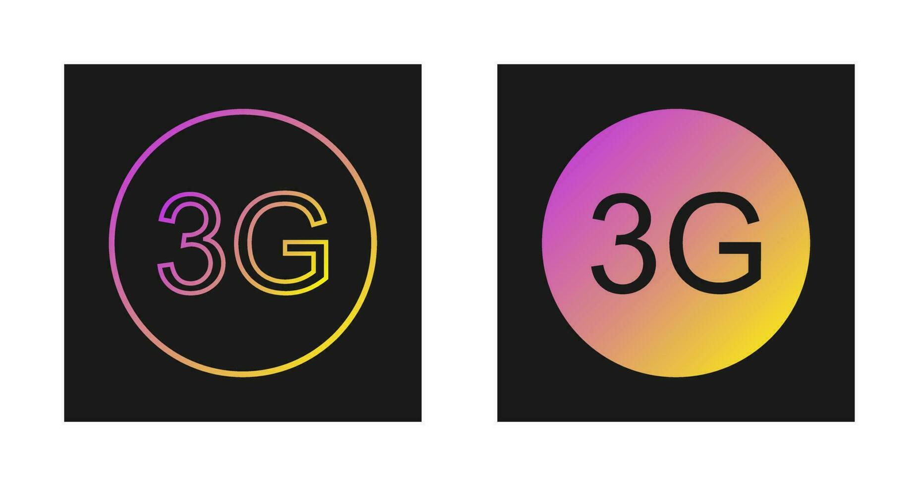 icono de vector 3g