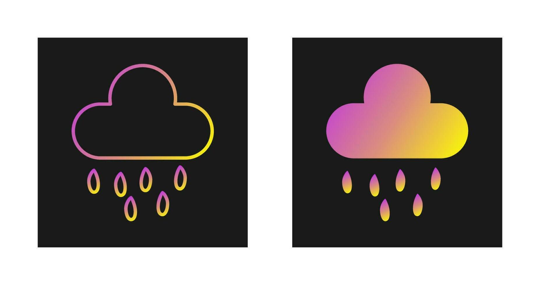 Rain Cloud Vector Icon