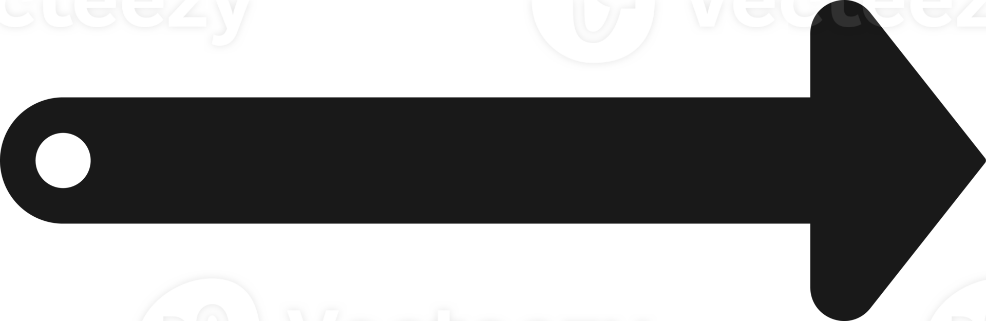 Arrow symbol. Turn right. Transparent flat design element. png