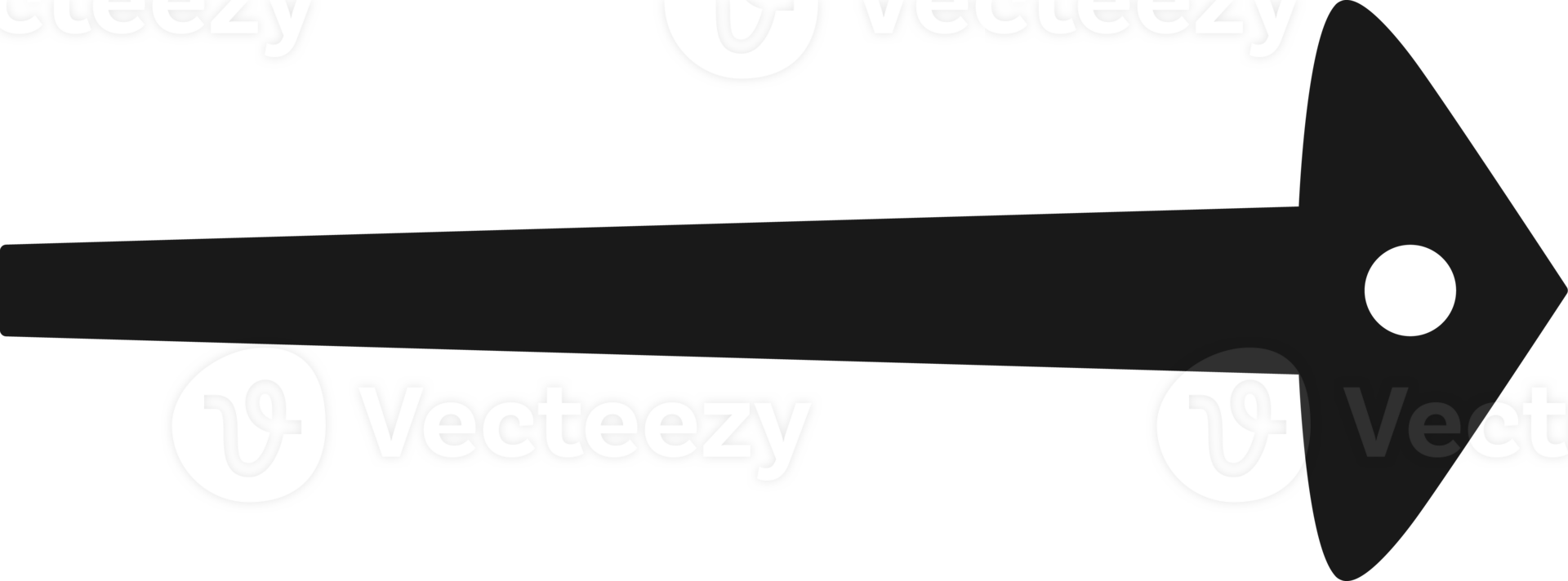 Arrow symbol. Turn right. Transparent flat design element. png