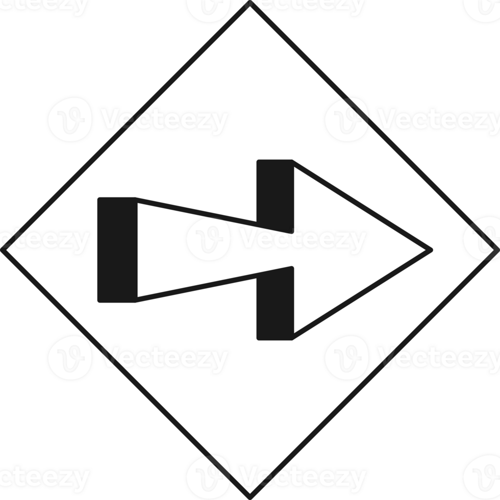 Arrow symbol. Turn right. Transparent flat design element. png