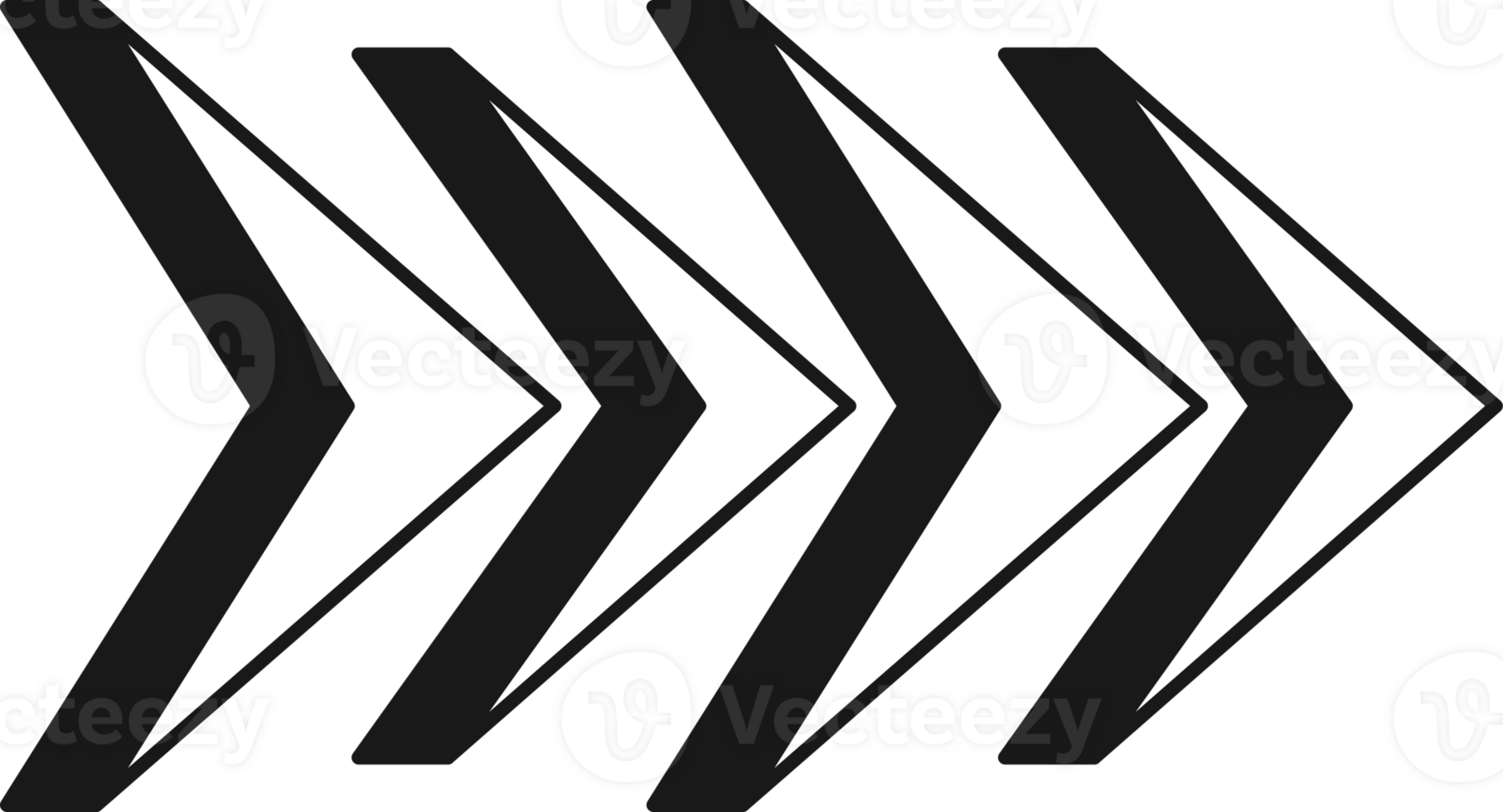 Arrow symbol. Turn right. Transparent flat design element. png