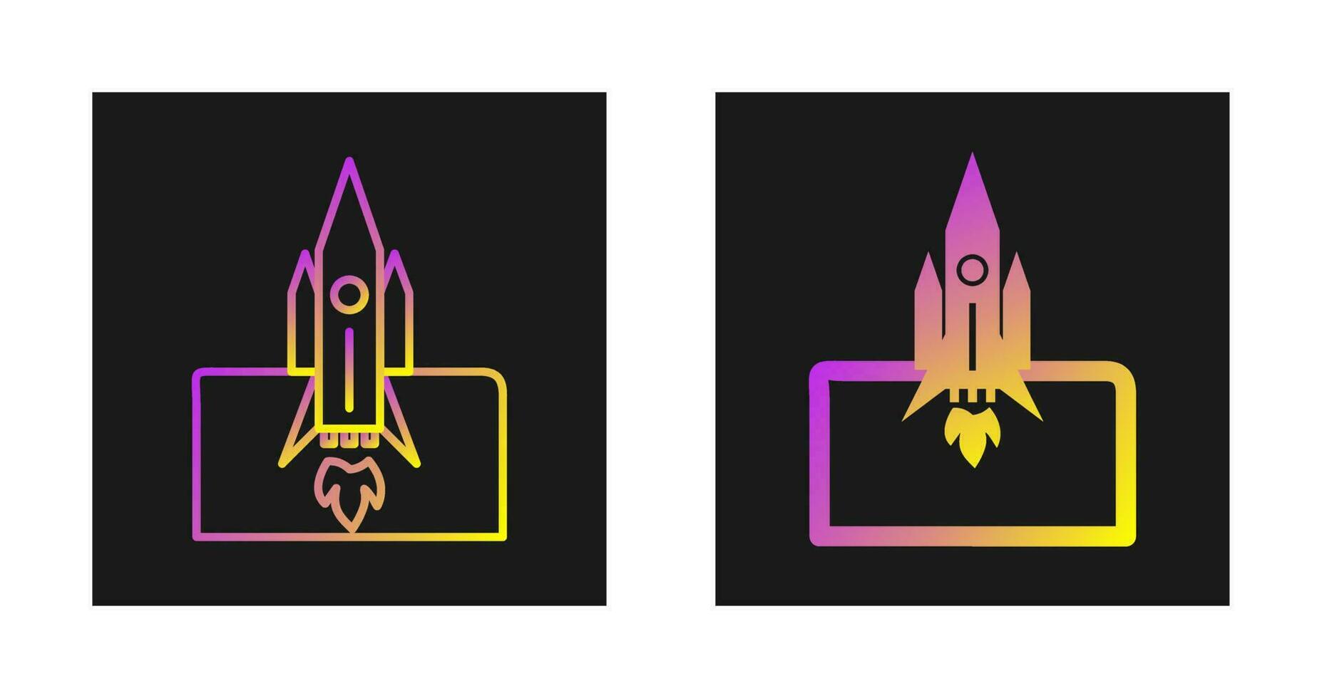Rocket Launched Vector Icon