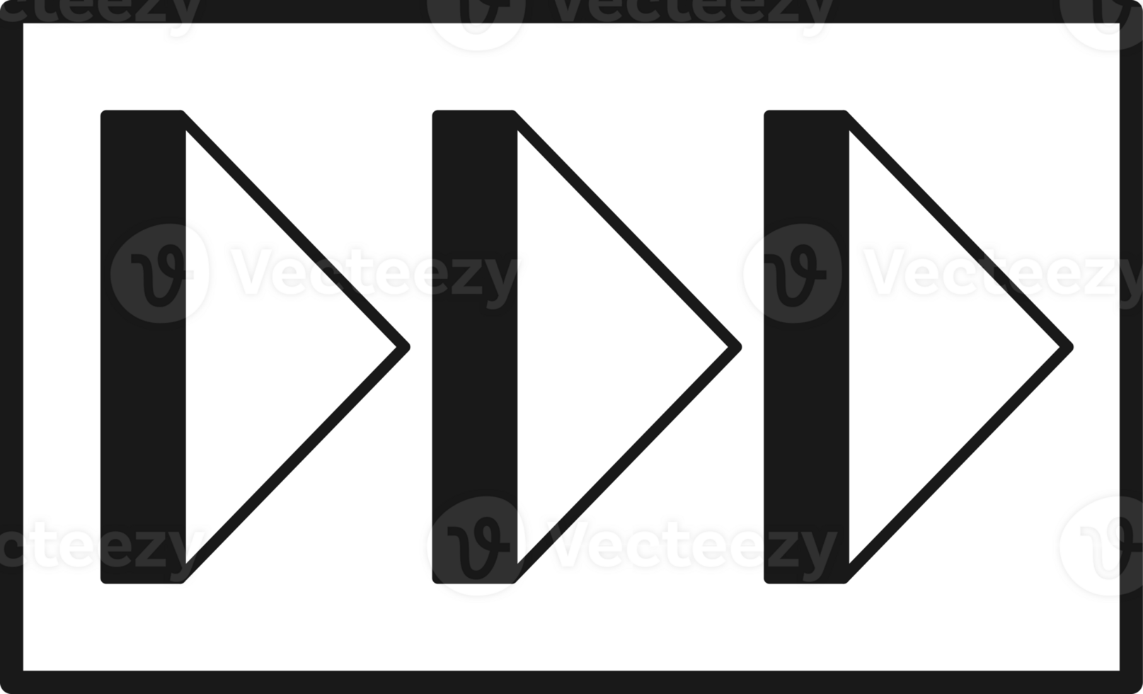 Arrow symbol. Turn right. Transparent flat design element. png