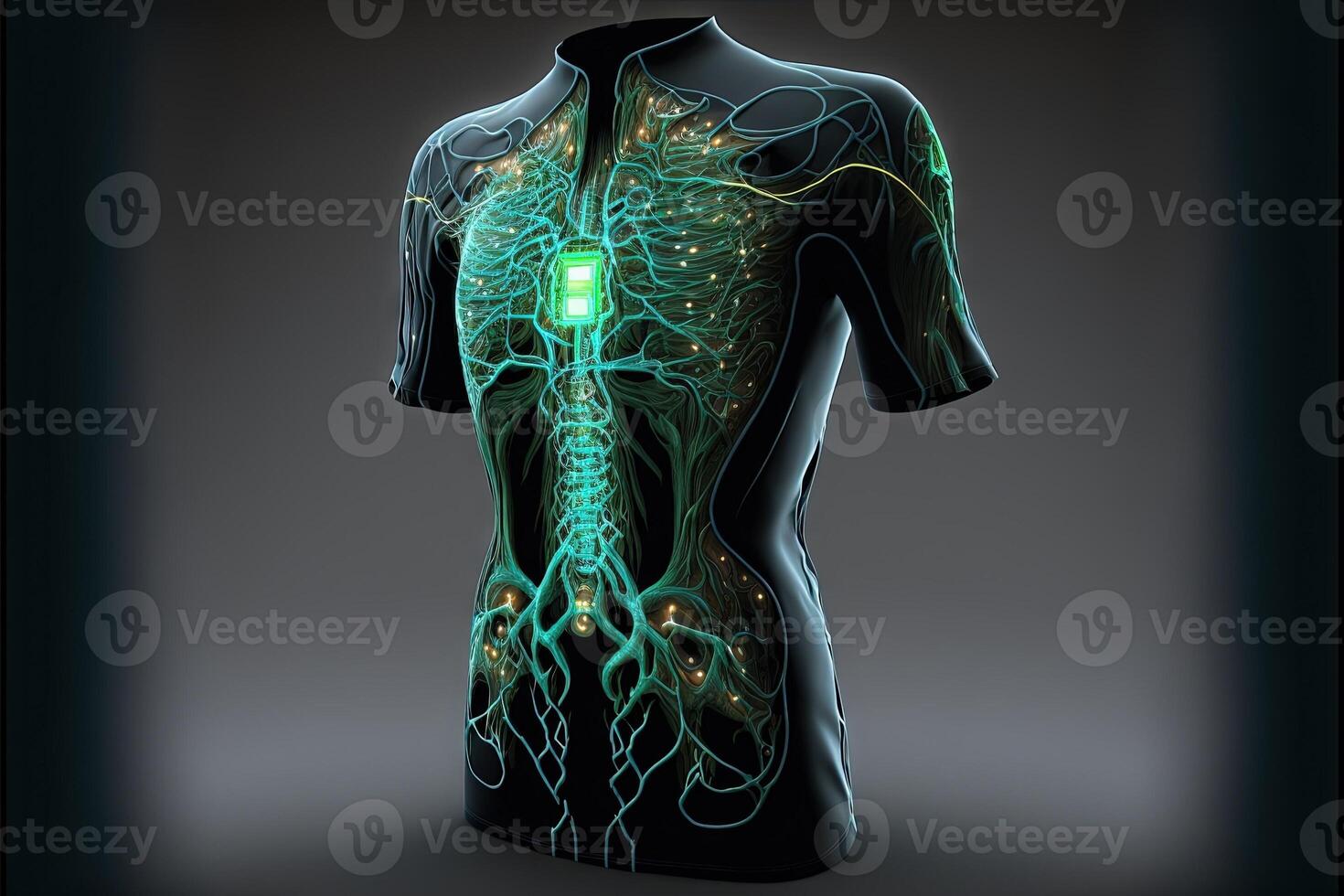 eco technology green dress of the future illustration photo